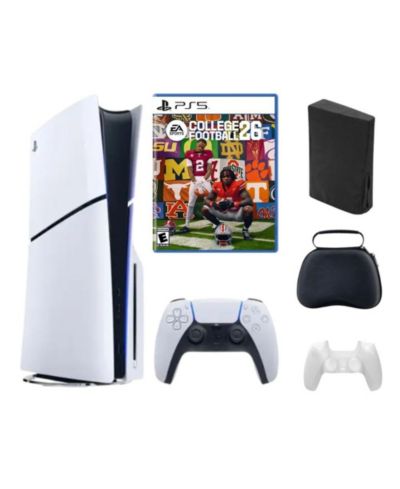 Sony PlayStation 5 Slim Disc Bundle с игрой College Football 26 и аксессуарами