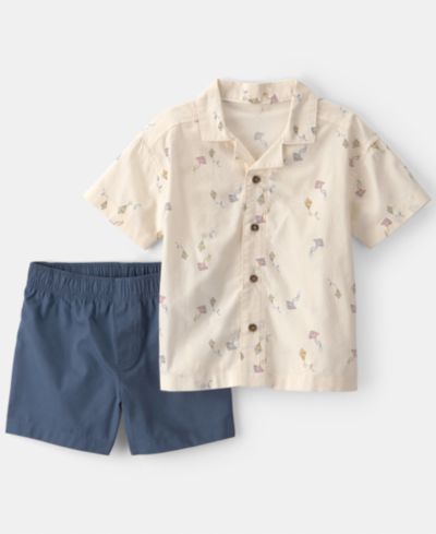 Детский комплект из топа и шорт Carter's Boys' Toddler 2T-5T Kite Printed