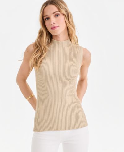 Женский трикотажный жилет I.N.C. International Concepts Metallic Rib-Knit Sleeveless