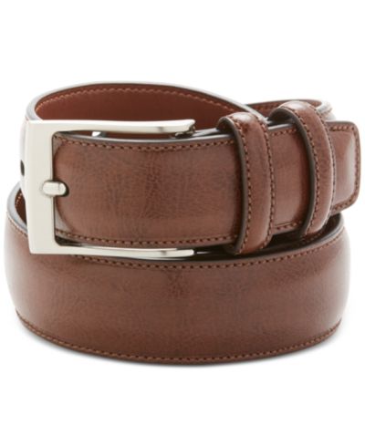 Мужской кожаный ремень Perry Ellis Portfolio Big and Tall