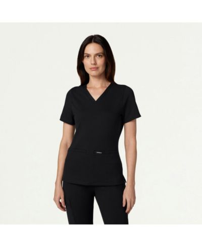 Jaanuu Женский медицинский топ Cesi 2-Pocket Slim Knit V-Neck