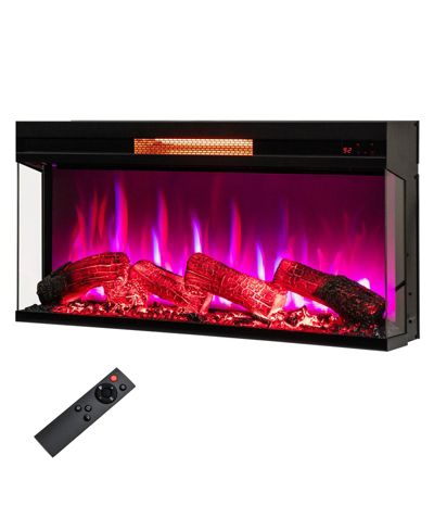 Электрический камин SUGIFT 36 дюймов, 1500W, с 7 цветами пламени