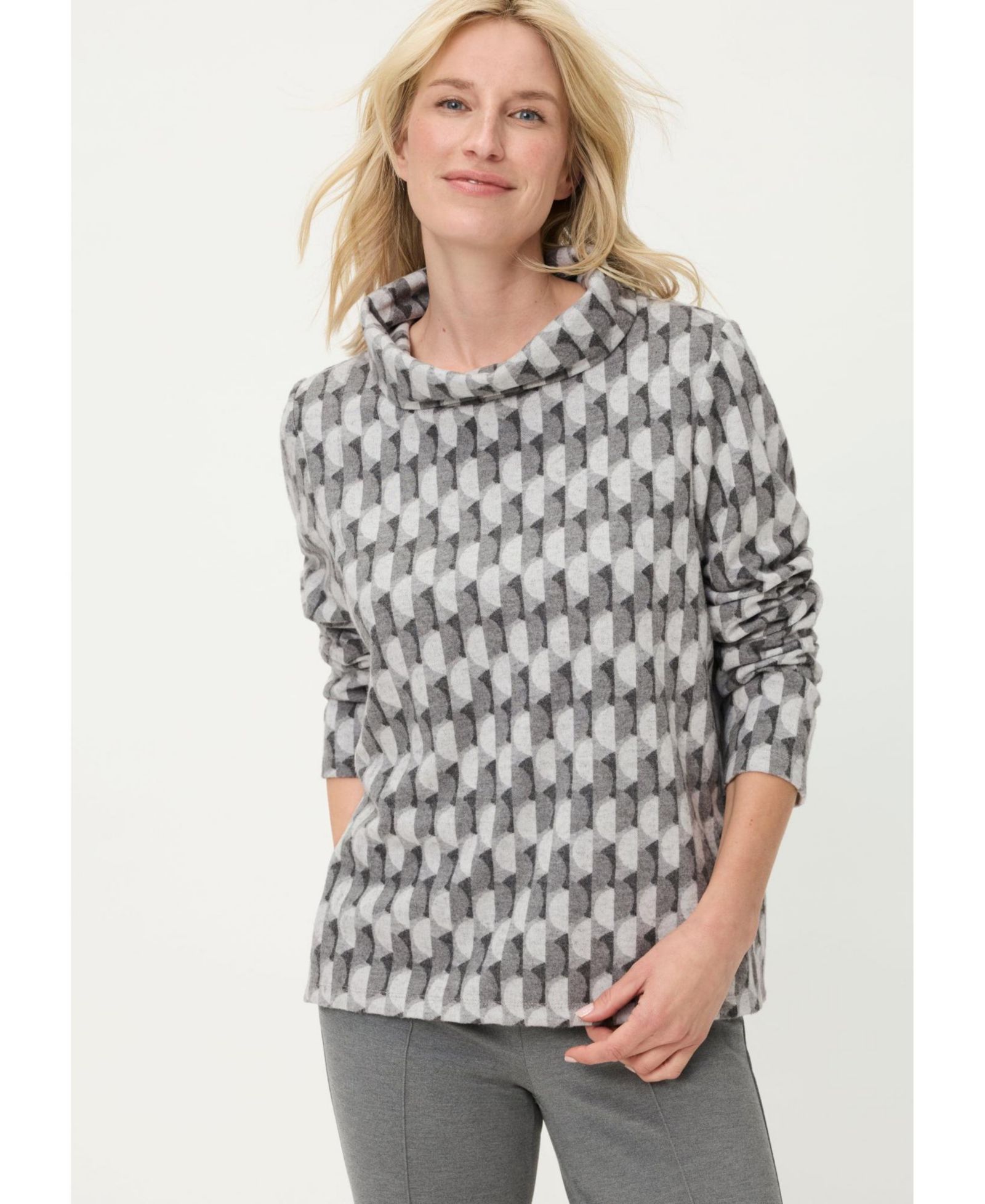 Женский топ Olsen Geo Jersey