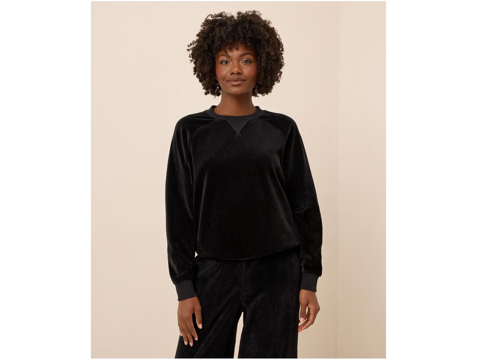 Женские свитшоты Pact Cotton Velour Crew Pullover