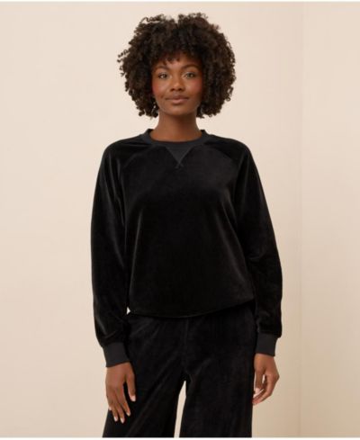 Женские свитшоты Pact Cotton Velour Crew Pullover