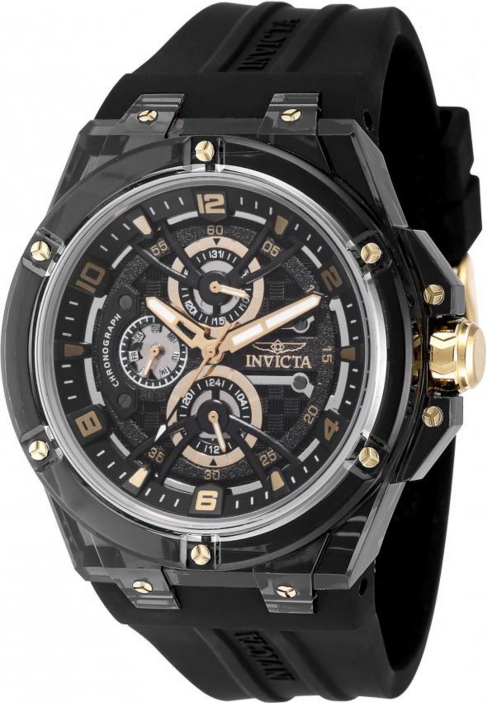 Invicta Men's 48807 Invicta Racing Quartz VH67 Black Dial Watch