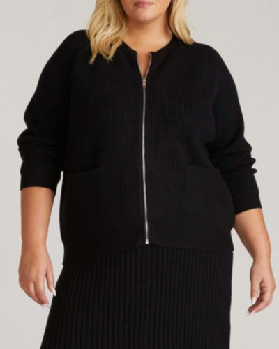 Universal Standard Plus Size Better Than Wool Zip Cardigan