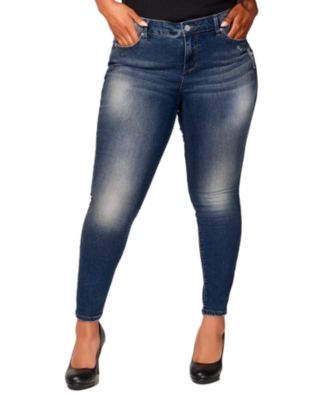 Женские джинсы SLINK Jeans Denim mid rise ankle skinny Sienna 29" inseam