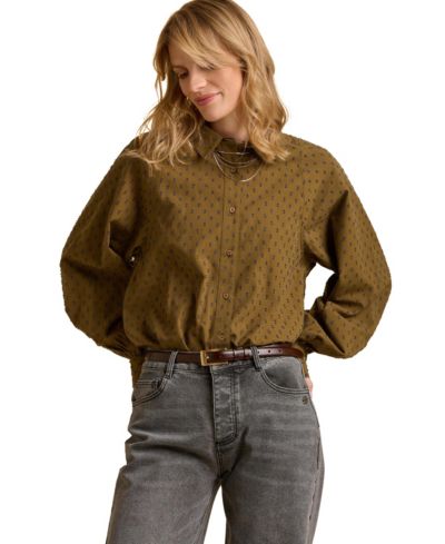 Женская рубашка Brakeburn Women's Julia Balloon Sleeve Loose Fit