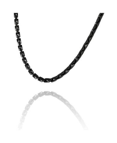 Lucky Brand Men’s Black Stainless Link 22'' Chain Necklace