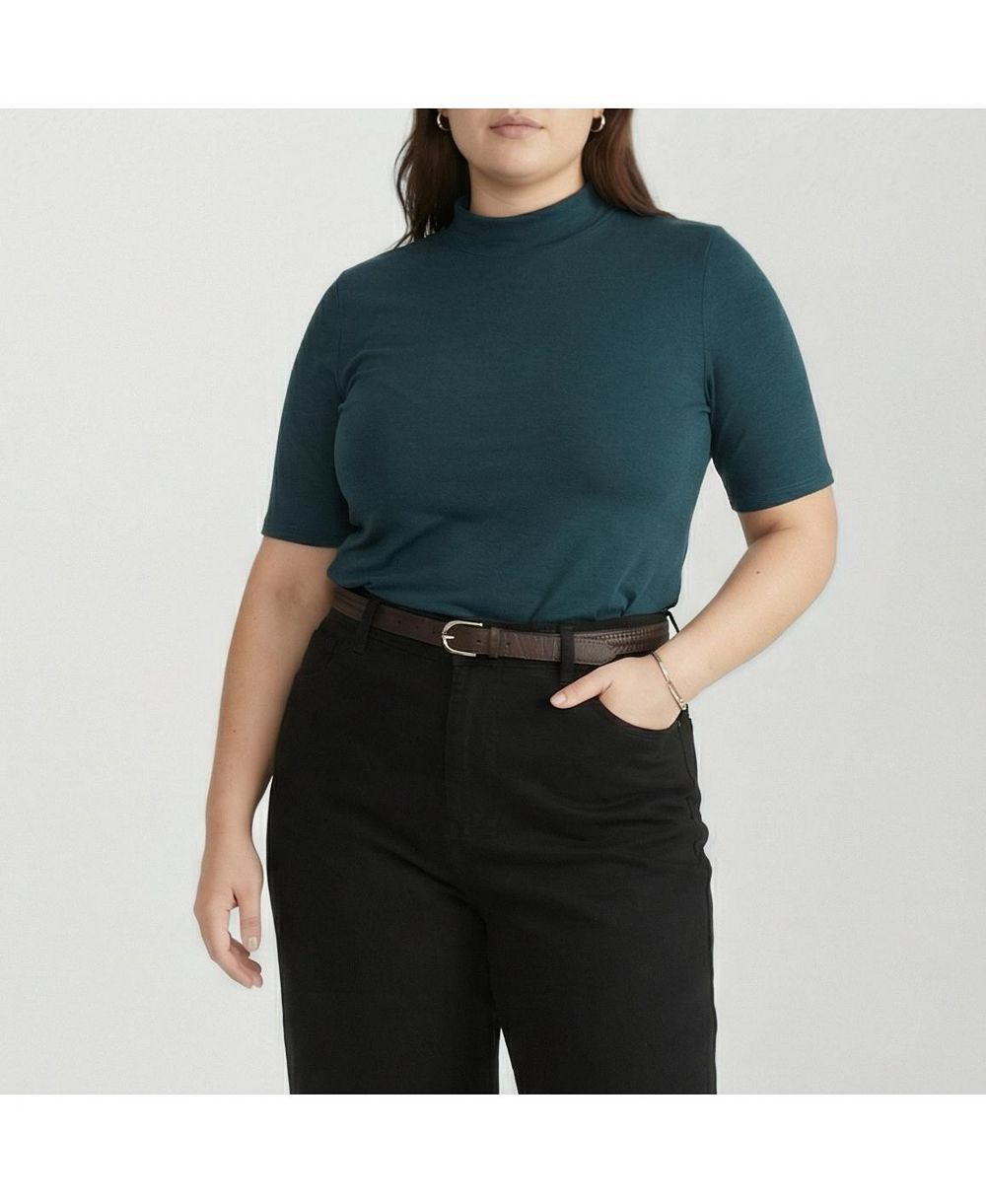 Universal Standard Women's Plus Size Modern Mock Neck Tee