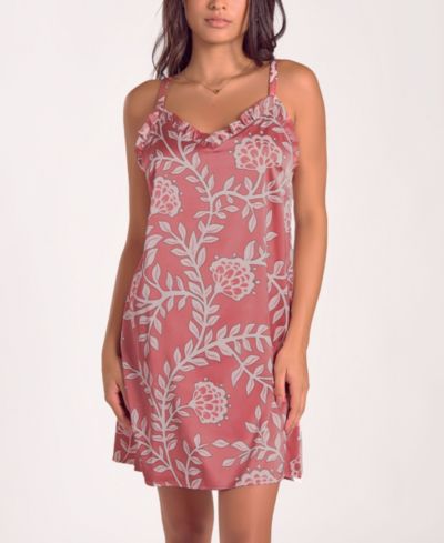 Женская ночная рубашка iCollection Floral Stretch Woven Sleeveless