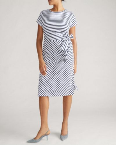 Платье Plus Size Crescent Breton Stripe Knot от Universal Standard