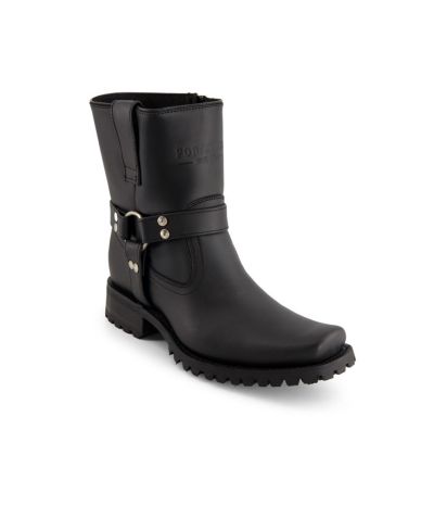 Forastero Men's Leather Biker Boots with zipper closure