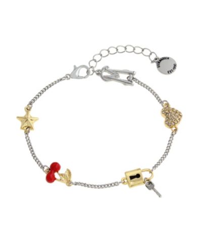 Браслет Steve Madden Faux Stone Signature Cherry Mixed Charm