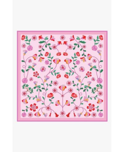 Jessie Zhao New York Blush Botanica Double Sided Silk Scarf