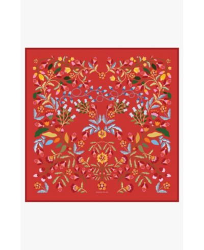 Jessie Zhao New York Festival Flora Double Sided Silk Scarf