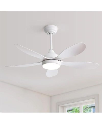 Потолочный светильник Sofucor 42-inch Matte White 5-Blade 6-Speed Adjustable LED с пультом управления