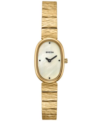 BREDA 'Jane Revival' Gold Stainless Steel Bracelet Watch, 18mm