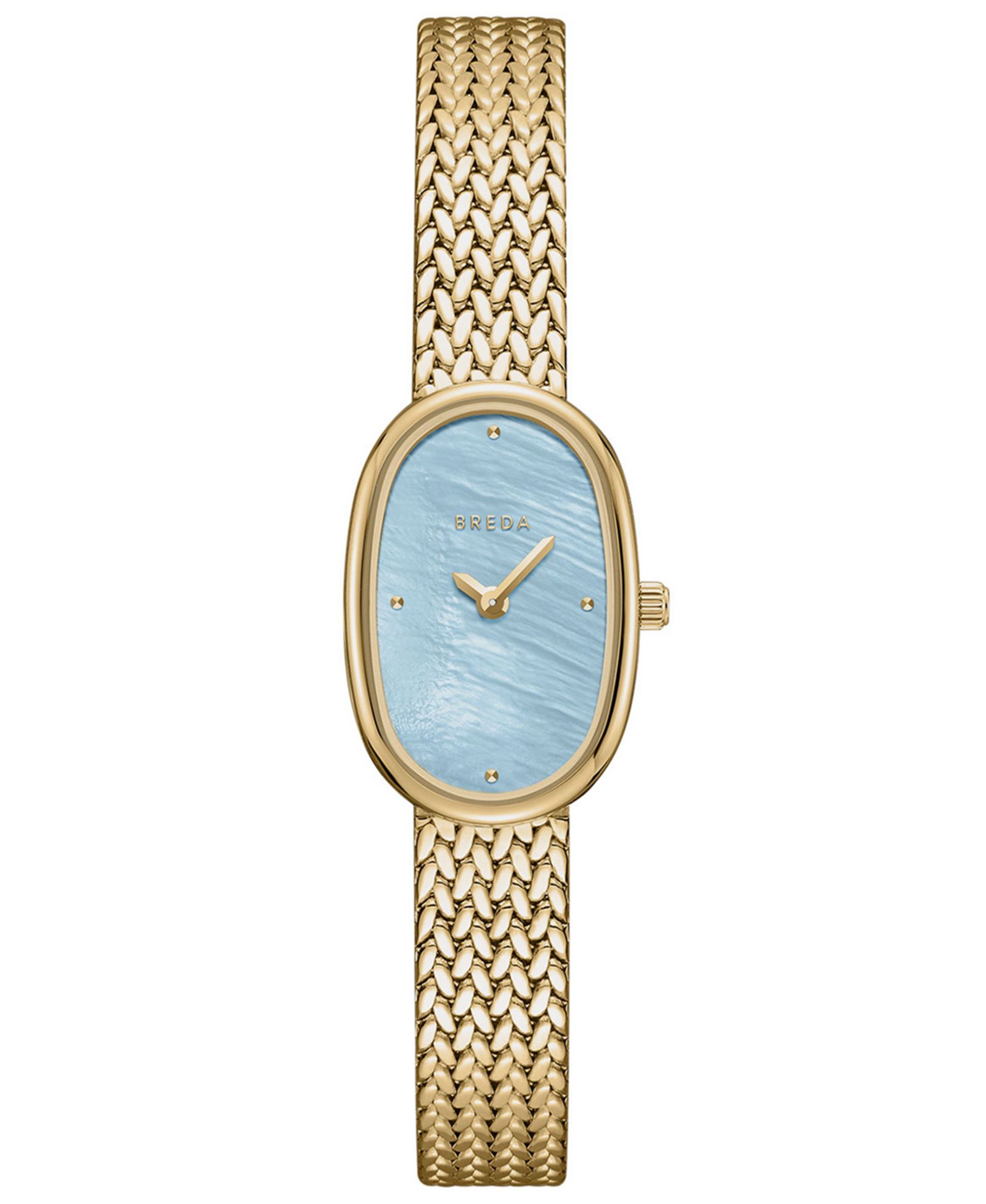 Часы BREDA Women's 'Jane Tethered' Gold and Stainless Steel Mesh, 18mm