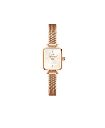Daniel Wellington Women's Analog Rose Gold-Tone Stainless Steel Watch Set, 18mm