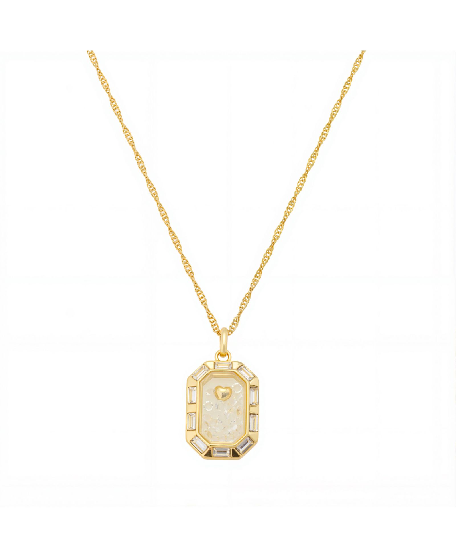 Подвеска Unwritten Cubic Zirconia Gold Plated Shaker