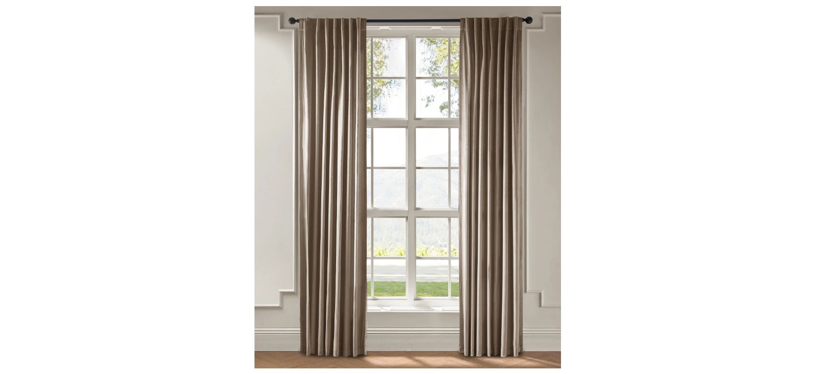 Z Gallerie Adair Solid Velvet Curtain