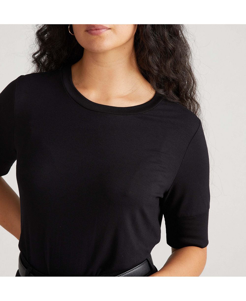Universal Standard Women's Plus Size Liquid Jersey Rib Hem Tee