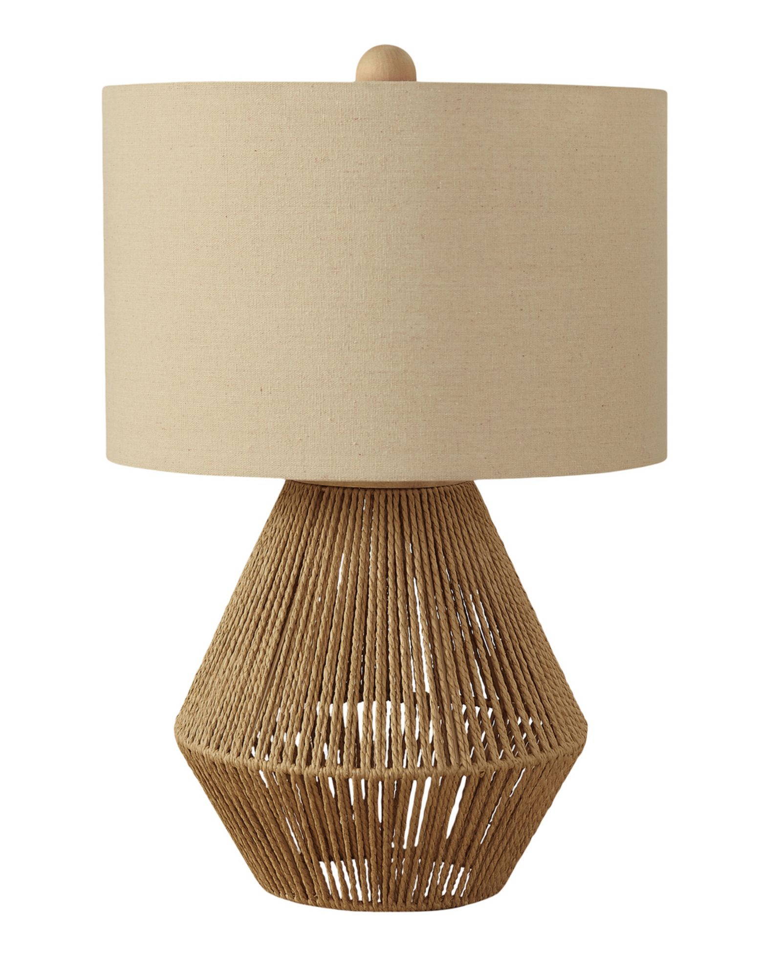 Monarch Specialties Lighting 22" Linen Table Lamp