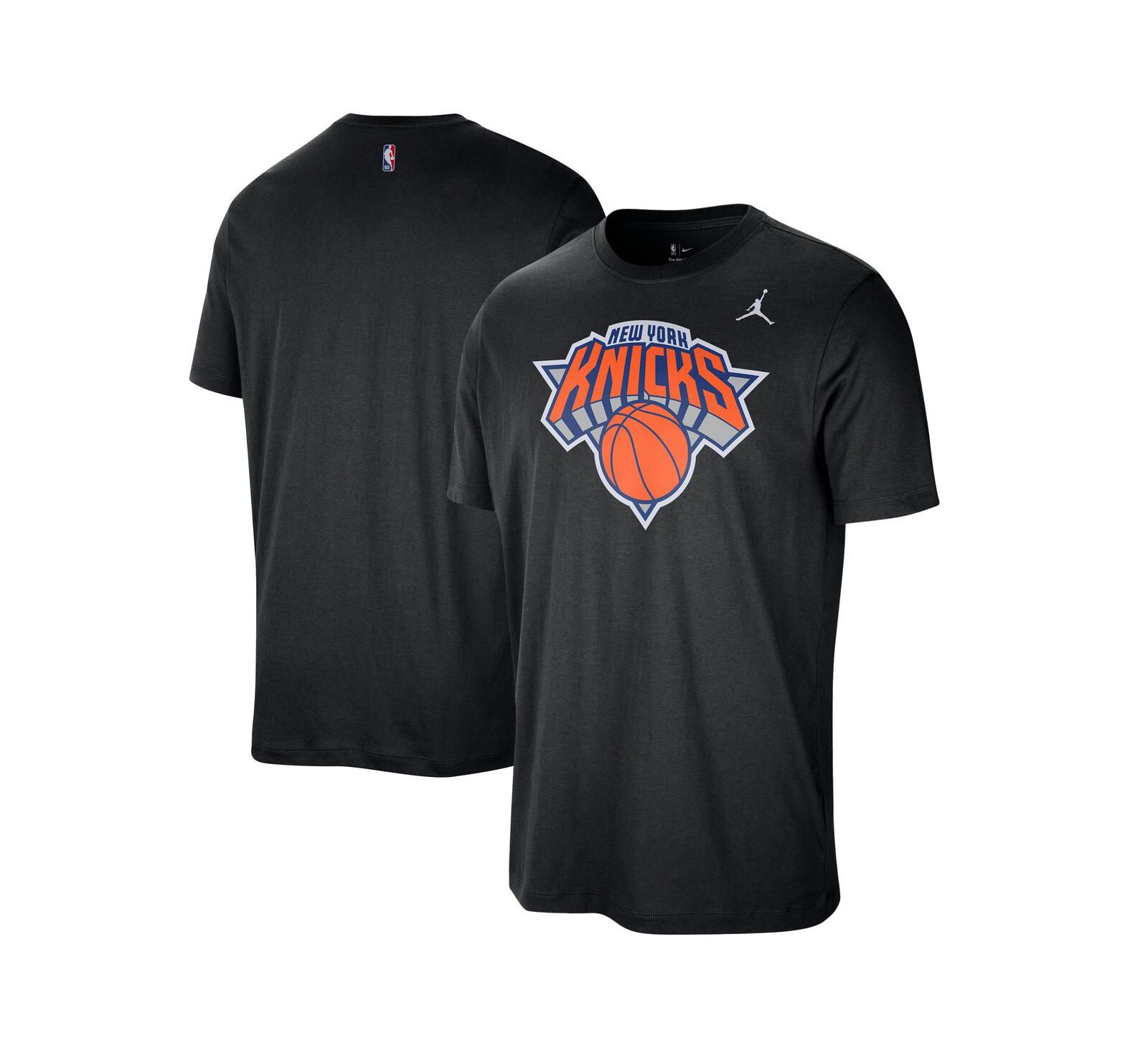 Jordan Men's Black New York Knicks Statement Edition Essential T-Shirt