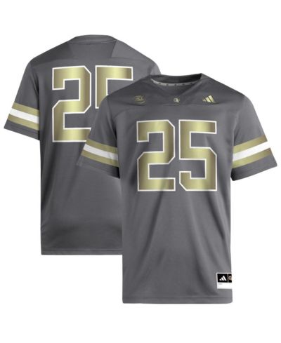 Мужская джерси Adidas 25 Gray Georgia Tech Yellow Jackets Premier