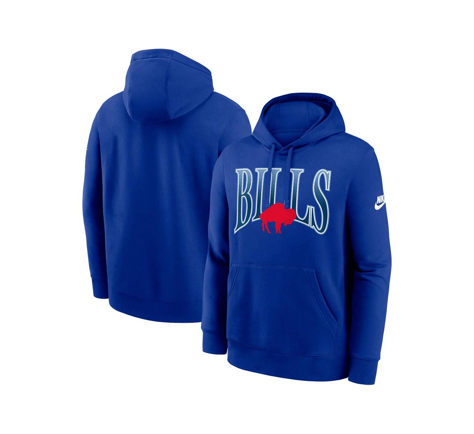 Мужское худи Nike Full Blitz Club Fleece Pullover Royal Buffalo Bills