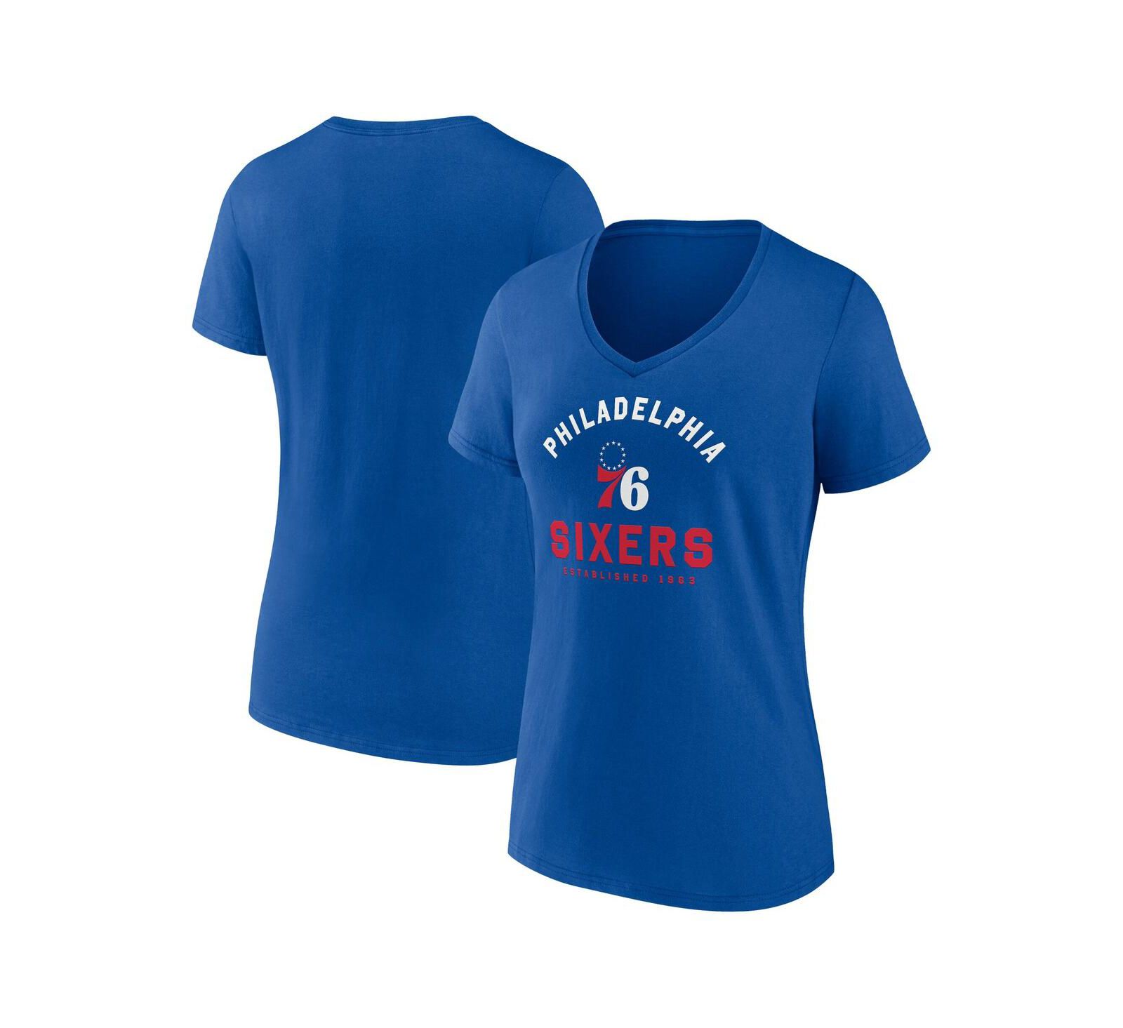 Logo Athletic Women's Royal Philadelphia 76ers Unrivaled V-Neck T-Shirt