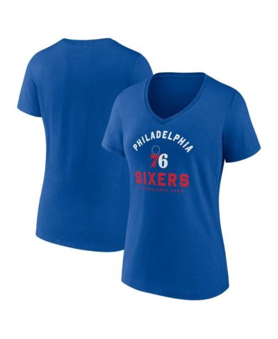Logo Athletic Women's Royal Philadelphia 76ers Unrivaled V-Neck T-Shirt