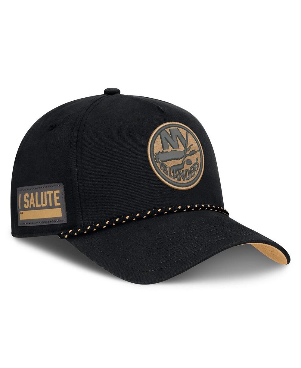 Мужская кепка Fanatics Black New York Islanders Military Appreciation Authentic Pro A-Frame, регулируемая