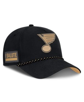 Мужская кепка Fanatics Black St. Louis Blues Military Appreciation Authentic Pro A-Frame Adjustable