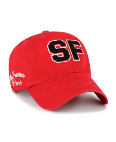 Женская кепка '47 Brand Scarlet San Francisco 49ers Zoey Clean Up Adjustable