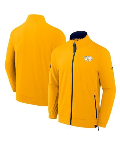 Мужская куртка Fanatics Gold Nashville Predators Authentic Pro Rink Coaches Full-Zip
