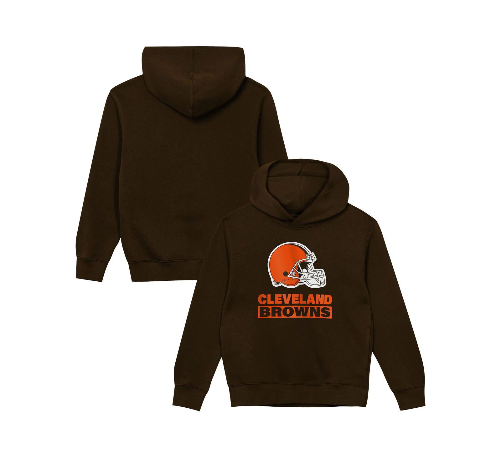 Outerstuff Детский худи Cleveland Browns Back to Basics коричневый