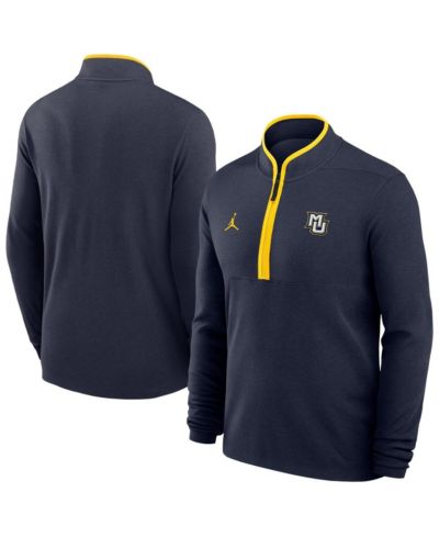 Jordan Men's Blue Marquette Golden Eagles Victory Dri-FIT Half-Zip Pullover Sweatshirt