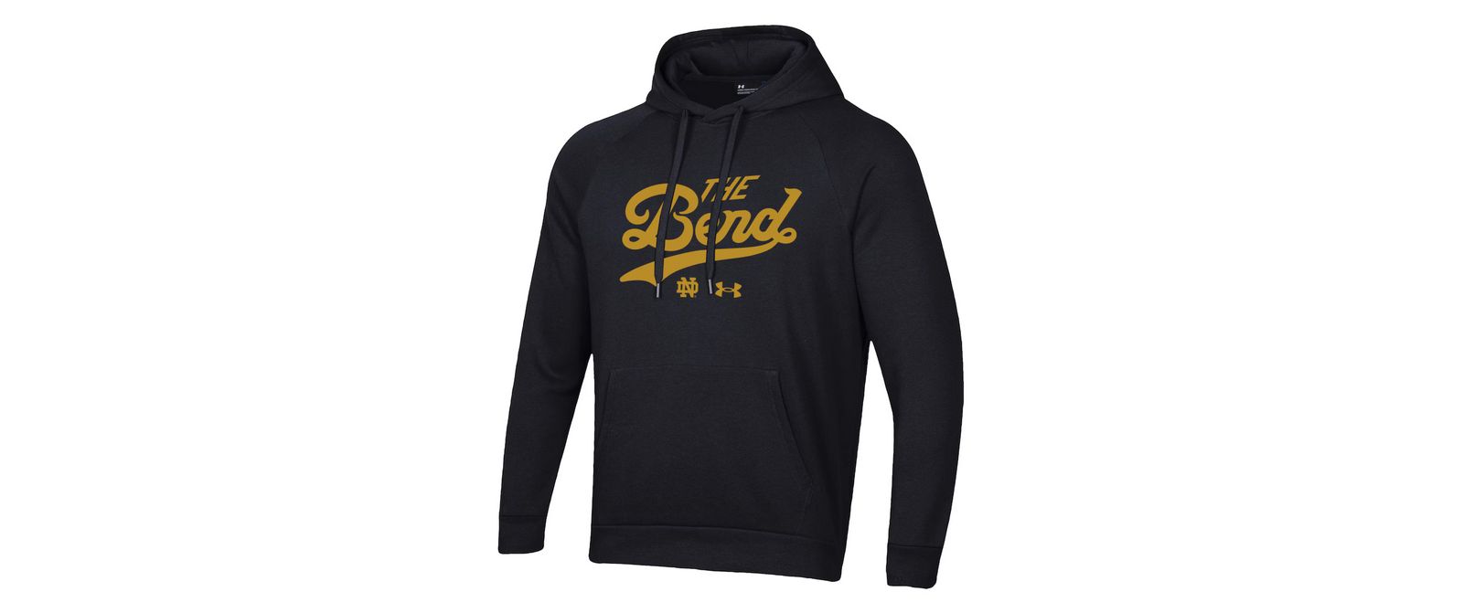 Under Armour Men's Black Notre Dame Fighting Irish The Bend Rival Raglan Hoodie