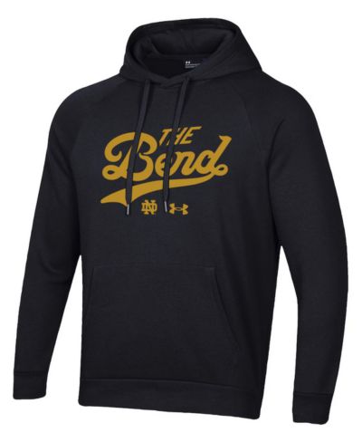Under Armour Men's Black Notre Dame Fighting Irish The Bend Rival Raglan Hoodie
