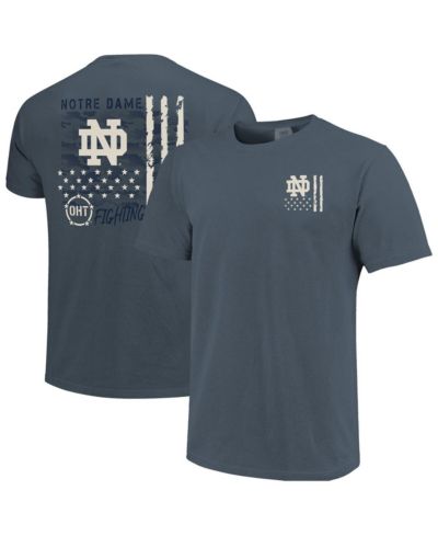 Image One Men's Navy Notre Dame Fighting Irish Comfort Colors OHT Camo Overlay T-Shirt