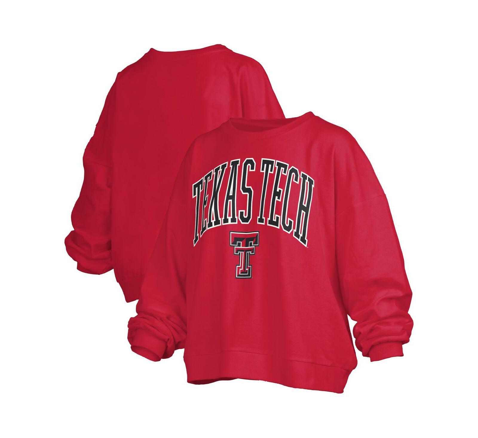 Pressbox Women's Red Texas Tech Red Raiders Janise Fleece Sweatshirt