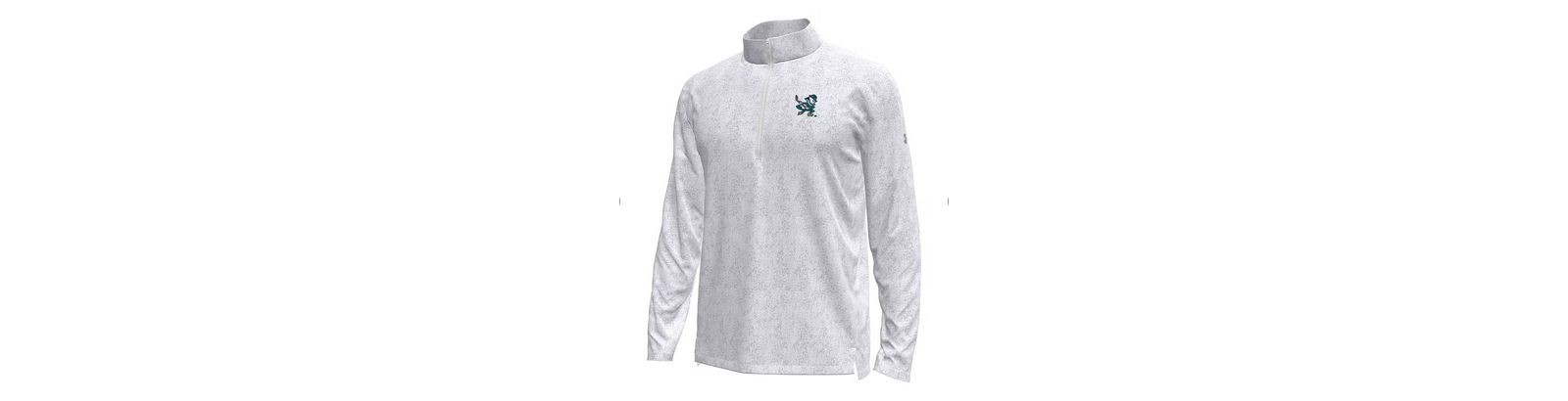 Мужской свитшот Under Armour Gray Notre Dame Fighting Irish Hockey Leprechaun Tech Quarter-Zip