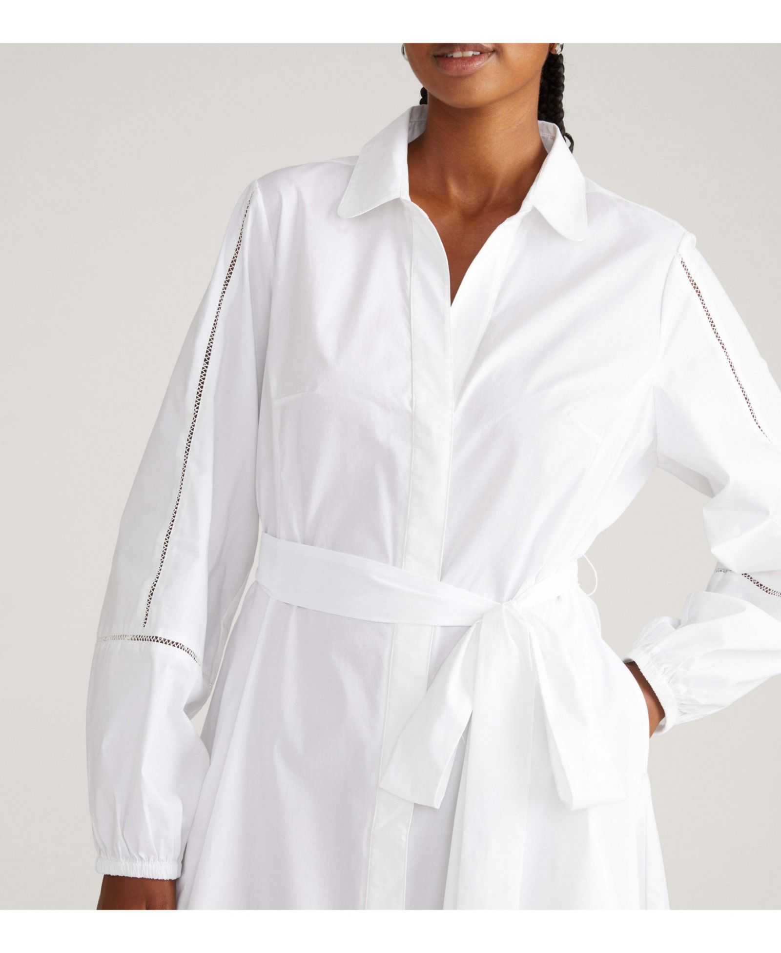 Universal Standard Женское платье-рубашка Yuli Stretch Poplin Shirtdress