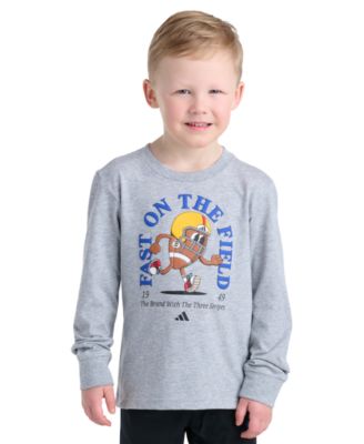 Спортивная футболка adidas Boys' 2T-7 Long-Sleeve Graphic