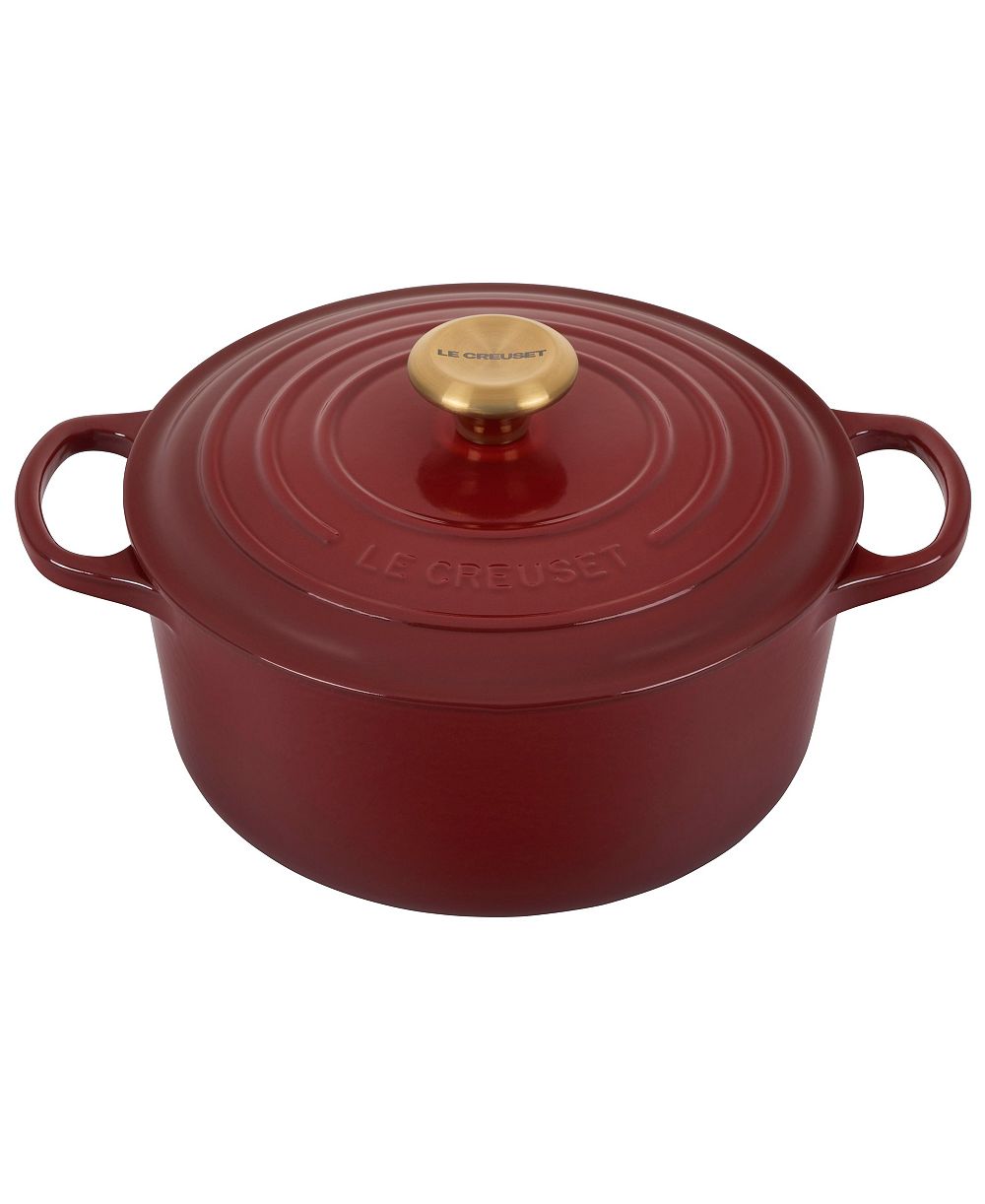 Круглая жаровня Le Creuset Signature Enameled Cast Iron 5.5 Qt. Dutch Oven