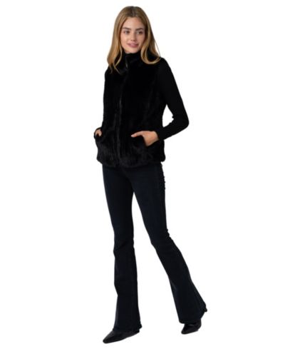 Женская реверсивная жилетка VIA SPIGA Faux Fur