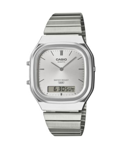 Casio Мужские кварцевые часы из нержавеющей стали, 35.8mm